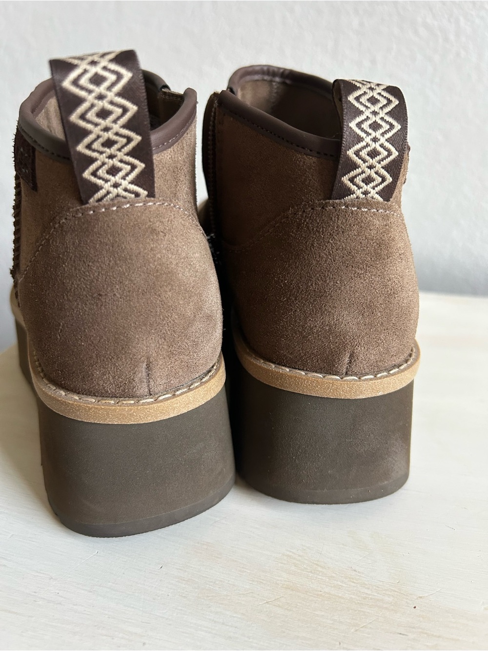 UGG Cityfunc mini water resistant ankle boots, chocolate brown, women’s size 8.5 - Picture 4 of 8